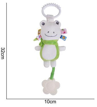 Plush toy colorful pendant frog   ITEM NO.： W011689