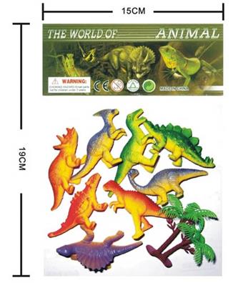 Environmentally friendly soft rubber dinosaur   ITEM NO.： W006434