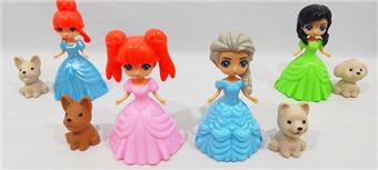 3-inch princess with pet dog   ITEM NO.： W011096