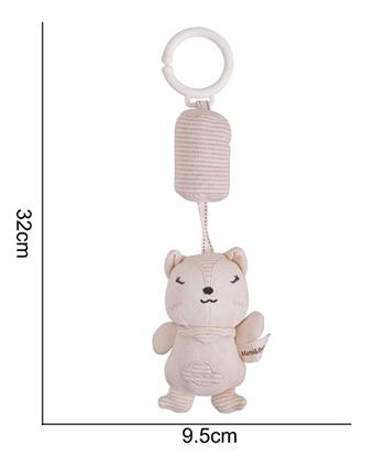 Plush toy organic cotton wind chime fox   ITEM NO.： W011854