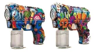 6-hole graffiti space bubble gun   ITEM NO.： W013825
