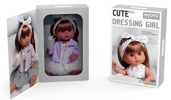 Simulated soft rubber 38cm doll   ITEM NO.： W018243