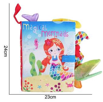 Plush toy tail cloth book mermaid   ITEM NO.： W011820