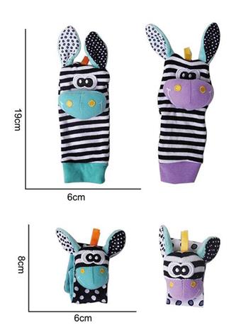 Plush toy purple donkey four piece set   ITEM NO.： W011598