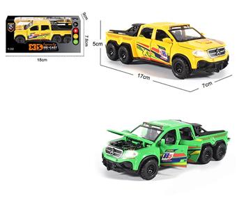 English 1:32 die cast zinc alloy Mercedes Benz 6 × 6 pickup truck model   ITEM NO.： W009378