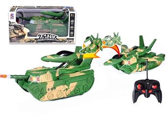 1: 18 six way one key remote control military tank to aircraft conversion (not including electricity)   ITEM NO.： W009772