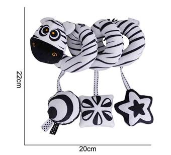 Plush toy black and white bed with striped zebra stripes   ITEM NO.： W011778