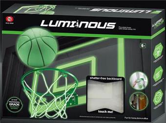 45 long simulation buttonable transparent basketball board (night light)   ITEM NO.： W017348