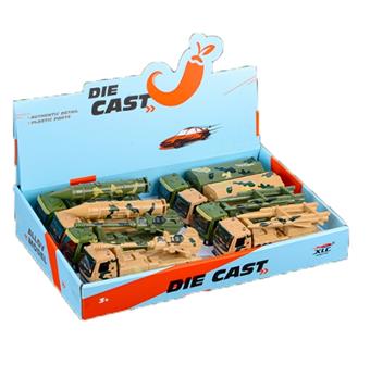 Four alloy sliding flathead trucks (8 pieces/box)   ITEM NO.： W012128