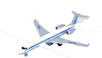 CRJ-200 Return Alloy Civil Aviation Aircraft   ITEM NO.： W012026