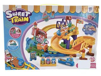 Electric trains play house, dessert house, track building blocks   ITEM NO.： W007897