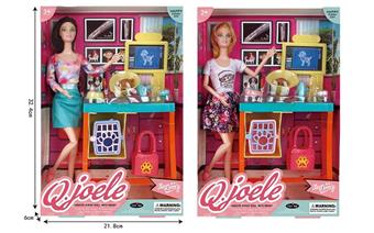 Joler 11.5-inch Joint Doll Pet Caregiver Set   ITEM NO.： W005139
