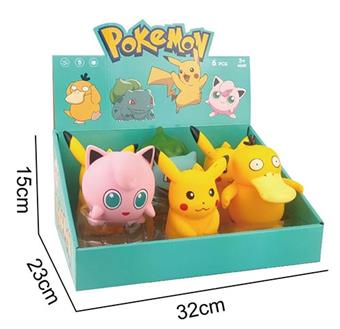 Cute Pok é mon (6PCS whole box price)   ITEM NO.： W017200