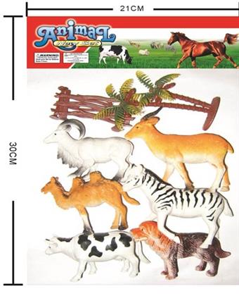 Soft rubber animals   ITEM NO.： W006441