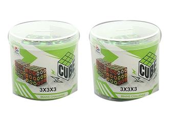 Tea colored transparent circle Rubik's Cube   ITEM NO.： W015649