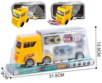 Flat head yellow Container storage truck   ITEM NO.： W008386