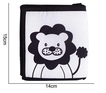 Plush toy black and white bed surround lion   ITEM NO.： W011785