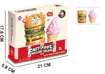 Fast food intercom (burger+cone)   ITEM NO.： W013130