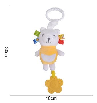 Plush toy colored pendant, yellow polar bear   ITEM NO.： W011691