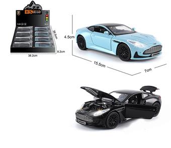 1:32 die cast zinc alloy lighting and sound effects Aston Martin DB12 car model 8 pieces/display box   ITEM NO.： W009406