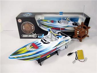 Four way remote control boat with power supply   ITEM NO.： W014962