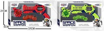 Sound and light space gun set   ITEM NO.： W018419