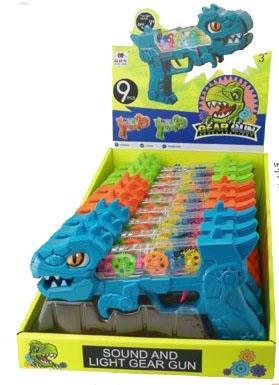 Dinosaur Sound and Light Roller Gun (9 pieces per unit price) CPC   ITEM NO.： W018205