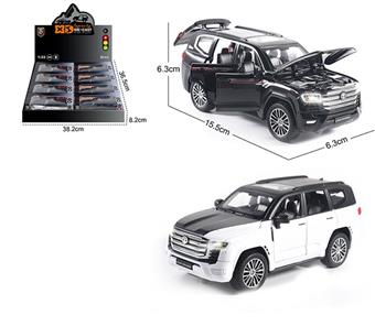 1:32 die cast zinc alloy lighting and sound effects Land Cruiser Land Cruiser LC300 car model 8 pieces/display box   ITEM NO.： W009299