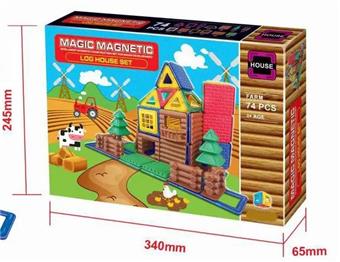 Versatile Magnetic Block Blocks (74PCS)   ITEM NO.： W016621