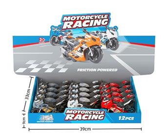 Inertial motorcycle police car (12PCS per unit price)   ITEM NO.： W018029