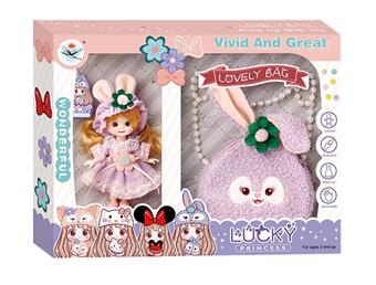 Home Decor 6-inch Fashion Clothing Barbie Princess Stardew (Paired with Handbag)   ITEM NO.： W008322
