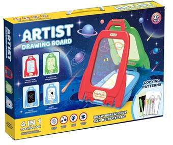 4-in-1 drawing board (English packaging)   ITEM NO.： W016303