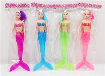 11 inch solid body light mermaid with crown   ITEM NO.： W011034