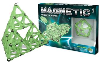 Luminous magnetic building blocks (52pcs)   ITEM NO.： W016526