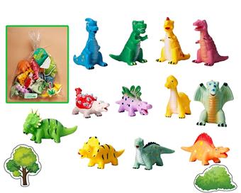 Vinyl Q version dinosaur (BB whistle) 12 pack   ITEM NO.： W006639