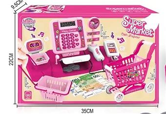 Shopping cart cash register fruit set   ITEM NO.： W005899