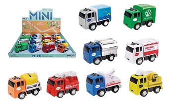 Alloy Q-version Return Engineering Eight Mixed Models (16 pieces/display box)   ITEM NO.： W005277