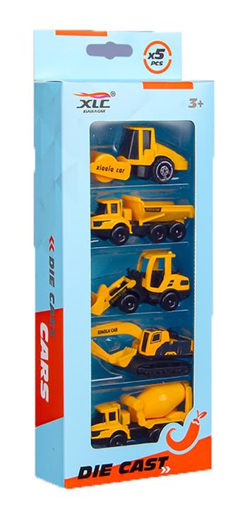5 types of sliding alloy engineering vehicles (5 villages)   ITEM NO.： W012061