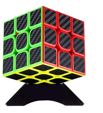Fiber solid color third-order Rubik's Cube   ITEM NO.： W015678