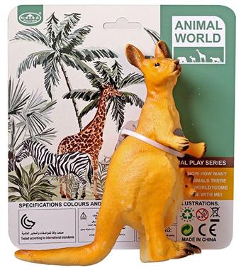 Soft rubber, vinyl animal, kangaroo   ITEM NO.： W006713