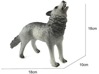 Soft rubber, vinyl, animal, wolf   ITEM NO.： W006684