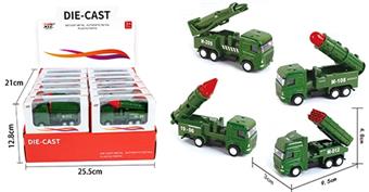4 alloy regenerative military vehicles (24 pieces/box)   ITEM NO.： W012087