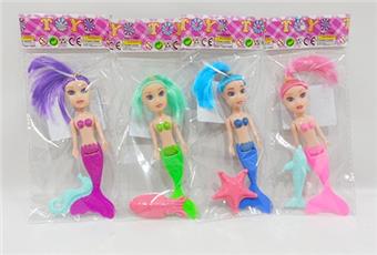 5-inch real mermaid with underwater animals   ITEM NO.： W011087