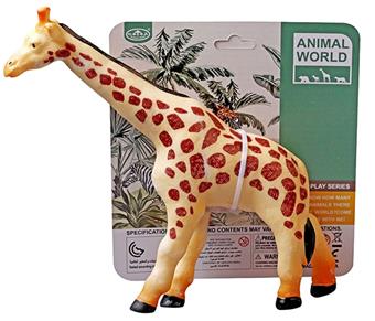Soft rubber, vinyl animals, giraffes   ITEM NO.： W006711