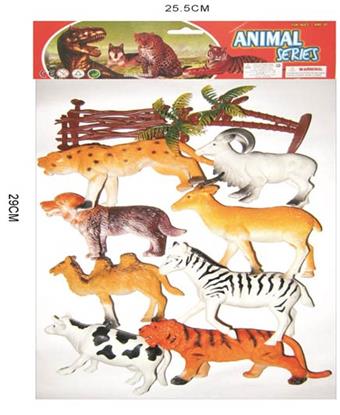 Soft rubber animals   ITEM NO.： W006444