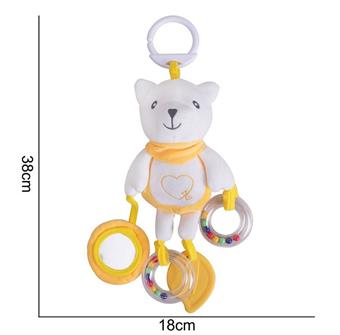 Plush toy, colorful bed, hanging yellow polar bear   ITEM NO.： W011650