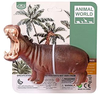 Soft rubber animal hippopotamus   ITEM NO.： W006705