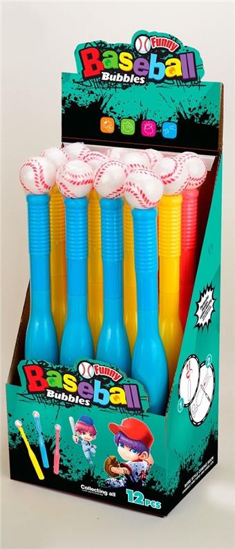 Baseball Bubble Stick 34cm (12PCS)   ITEM NO.： W014008