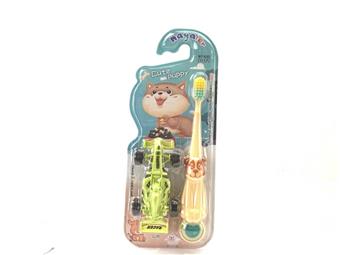 Toothbrush (Handle Type: Dog Gift: Power Car A) Material: PP,TPR,PBT   ITEM NO.： W007548