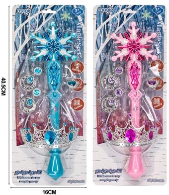 Snowflake glitter stick jewelry set   ITEM NO.： W017387